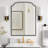 Fan-Shaped Wrought Iron Framed Decorative Mirror-664117792-664117793