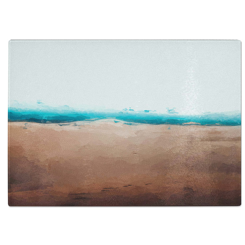 Tempered Glass Sand Dune in New Mexico Chopping Board, 28.5 cm W x 20 cm L