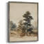 «Vintage Landscape X», reproduction encadrée - bois massif