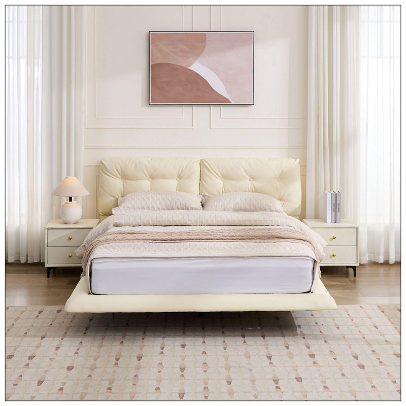 Lit pour chambre à coucher, Blanc