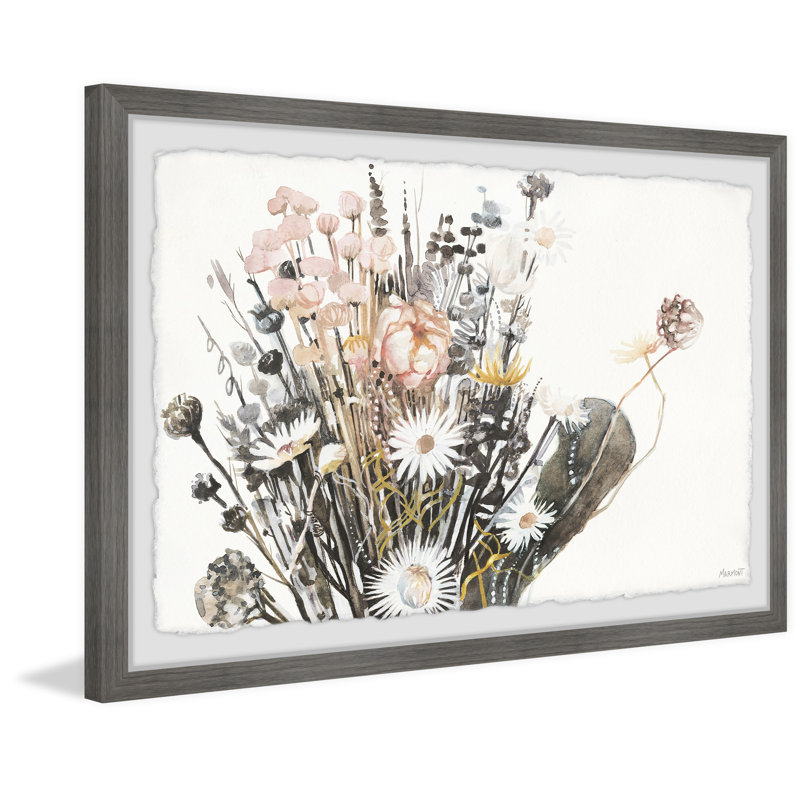 Flowering Plants - Single Picture Frame Painting, 41 cm H x 61 cm W