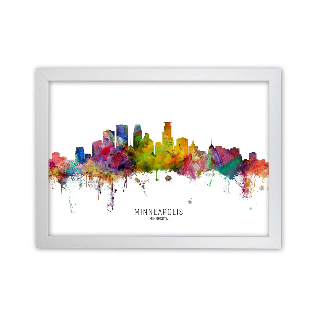 Minneapolis Minnesota Skyline by Michael Tompsett - Print