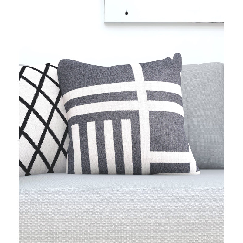Housse de coussin 100% coton - Blocks 100