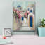 «Santorini Street I» par Silvia Vassileva, art mural sur toile-754125590