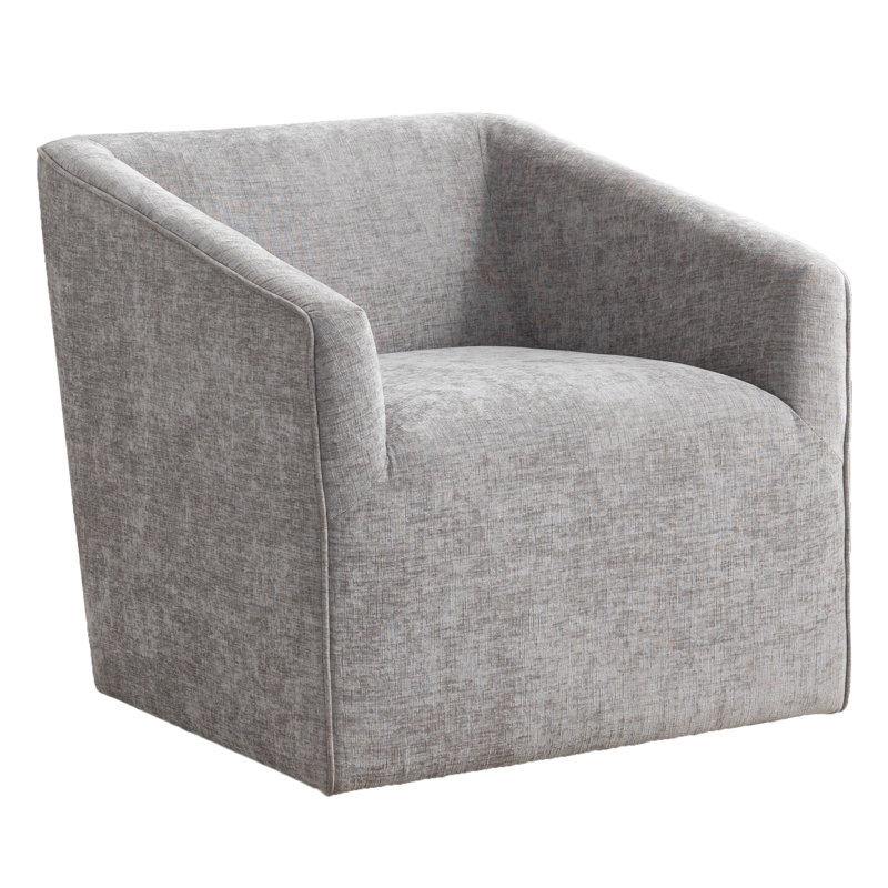 Fauteuil demi-tonneau pivotant à 360 ° Nice, Gris