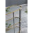 3-Tier Metal Console Table, Black Gold Mirrored Shelf