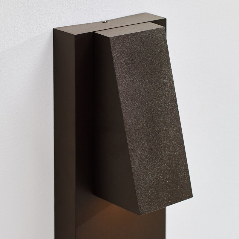 Peak LED Outdoor Flush Mount, Bronze