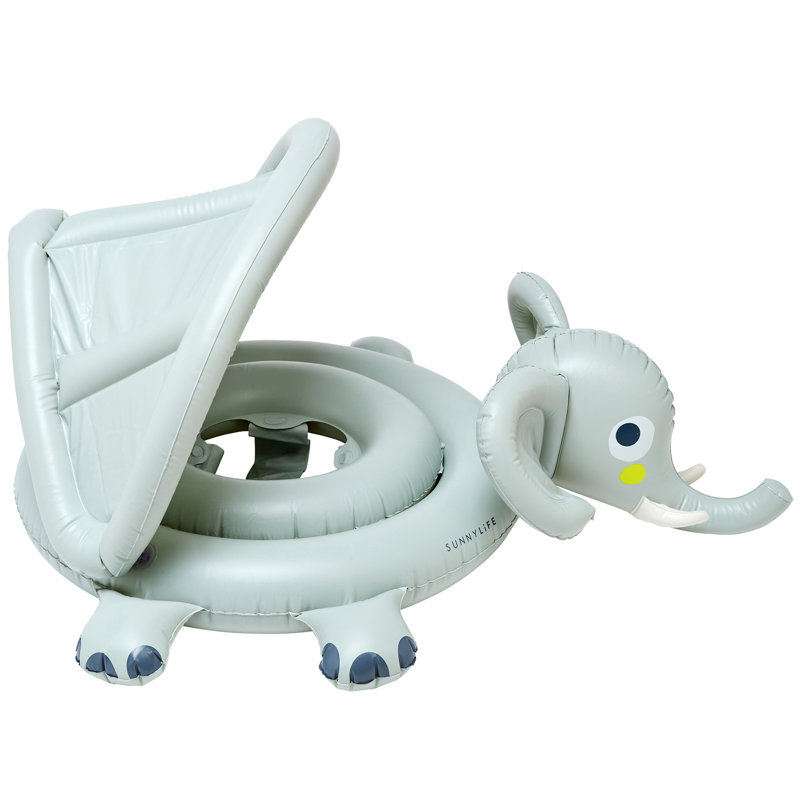 Bébé flottant: Eli l'éléphant - gris