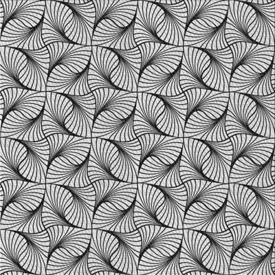 Tapis géométrique noir