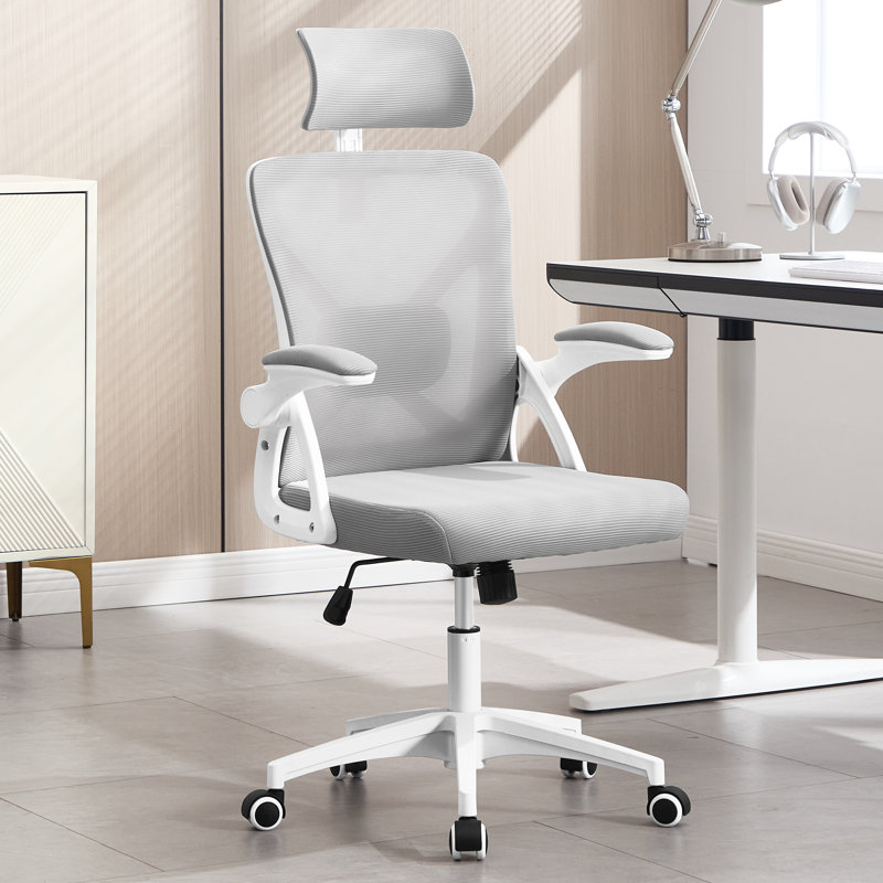 Ergonomic Office Chair,Ergonomic Desk Chair With Adjustable Lumbar Support,400 Lbs Mesh Computer Chair High Back With Adjustable Headrest For Office(Gray)