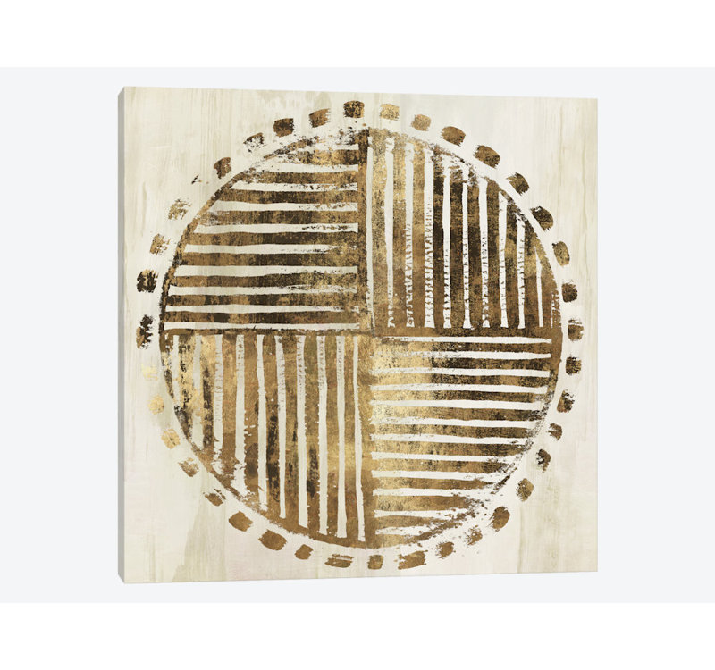 «African Lines I», impression sur toile, H 48 po x l 48 po x P 1,5 po, Toile tendue, Pas de tapis