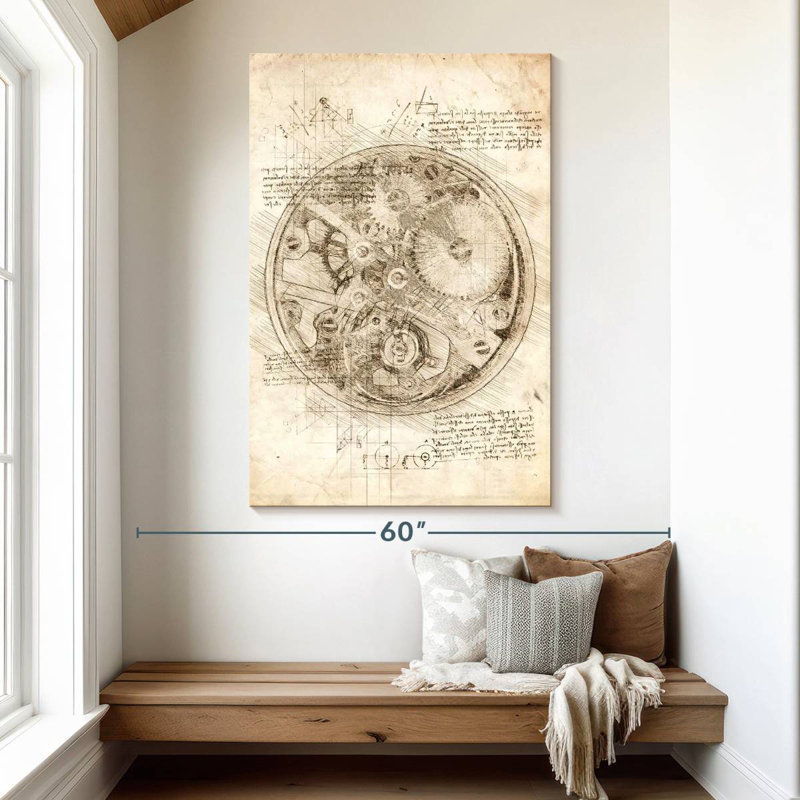 Laelle Clock Watch Movement, 51" H x 34" W