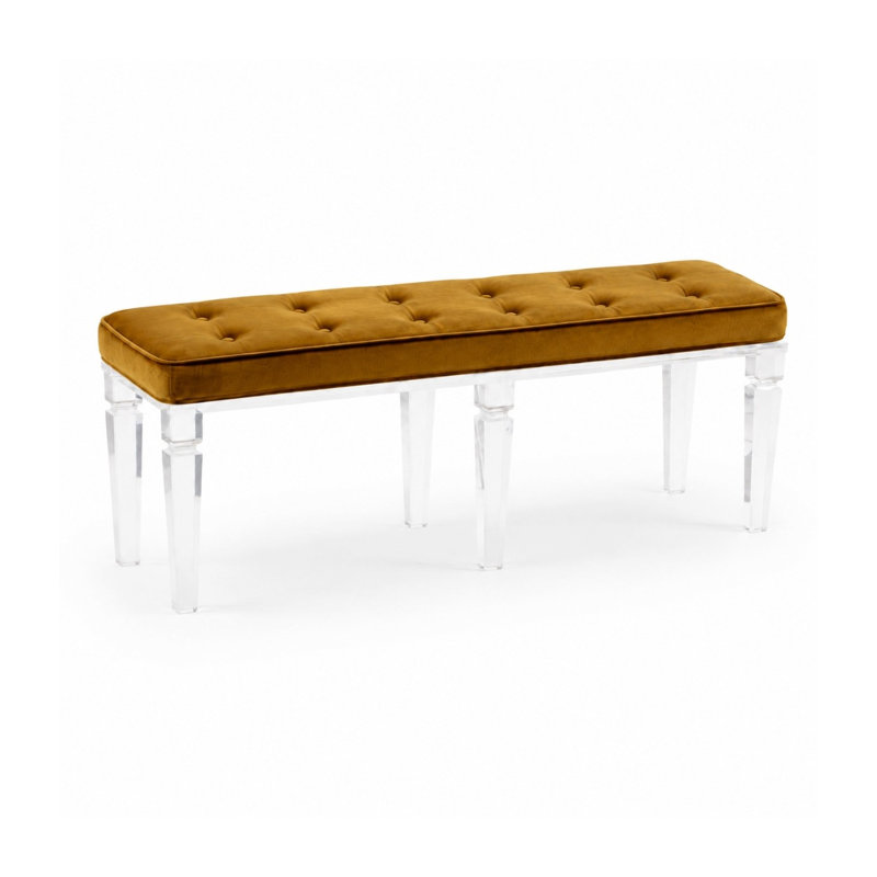 Greta Velvet Upholstered Bench