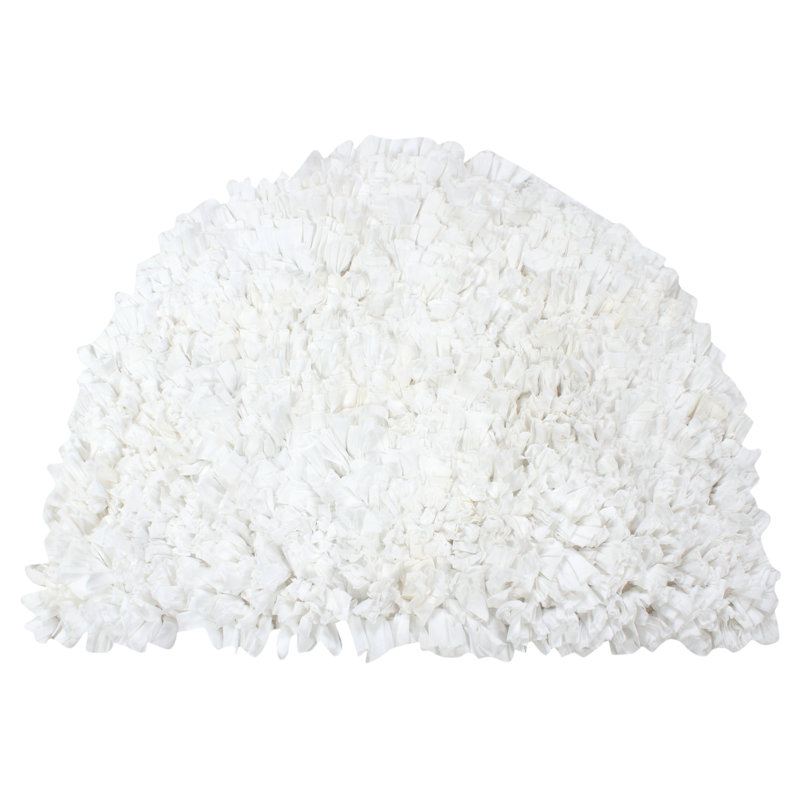 Tapis pour salle de bain Karnveer, Blanc