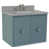 Bleu turquoise / granit gris