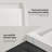 OVE Decors 38" x 36" Rectangle Shower Base Pan, White Acrylic, Center Drain, Reversible Design