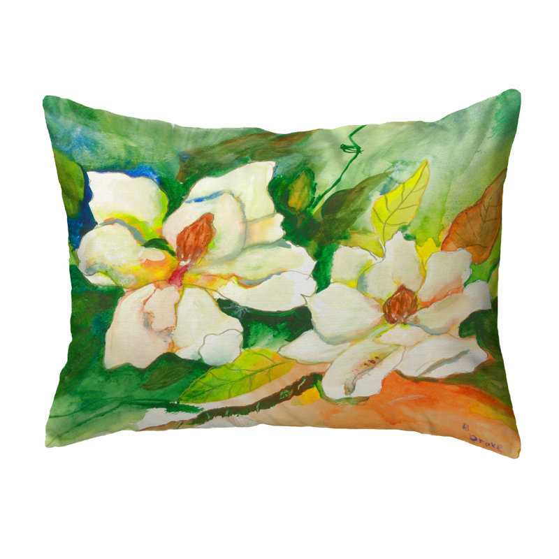 Mangolia Outdoor Reversible Throw Pillow