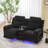 Sizemore 2 Piece Reclining Corduroy With Storage Cup Holder And Bluetooth Speaker Led Light Living Room Set-121723483