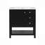 Meuble-lavabo de style transitionnel avec lavabo en céramique et porte à fermeture en douceur