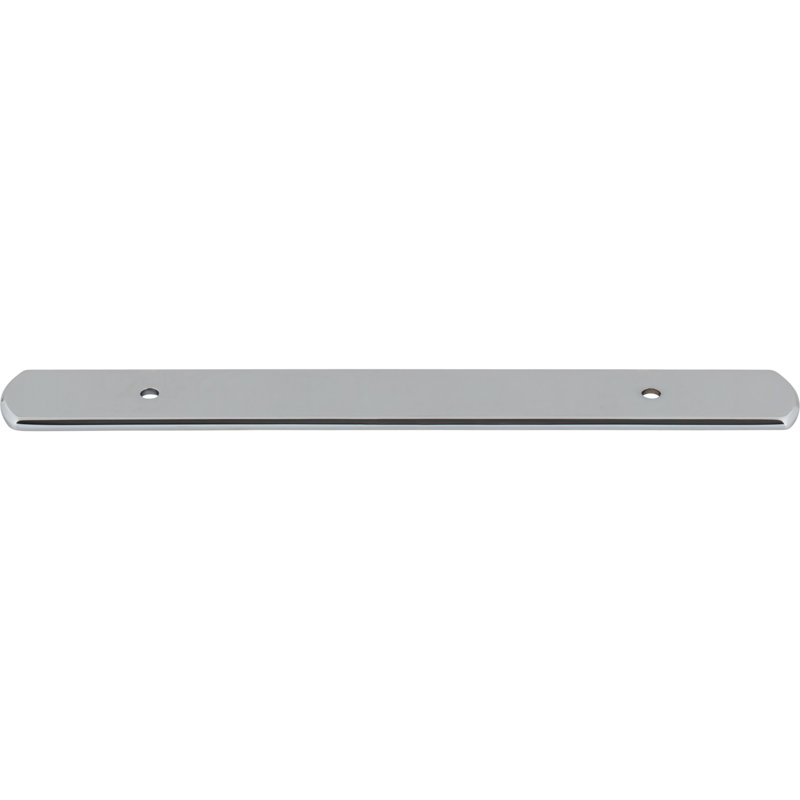 Wescott Pull Backplate, Polished Chrome