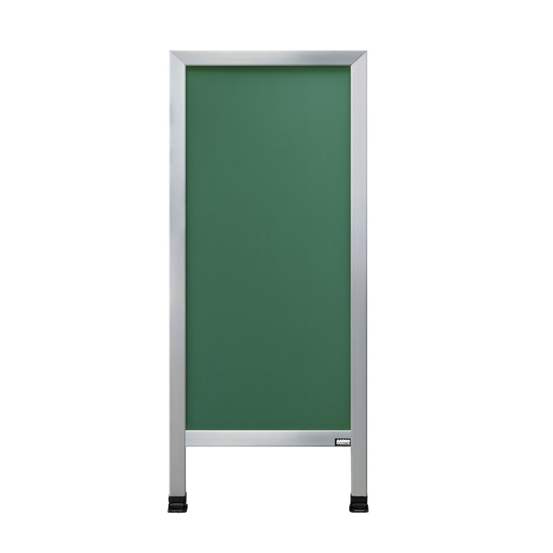 A-Frame Sidewalk Chalkboard, Clear Satin Anodized, 3' 6" H x 1' 6" W