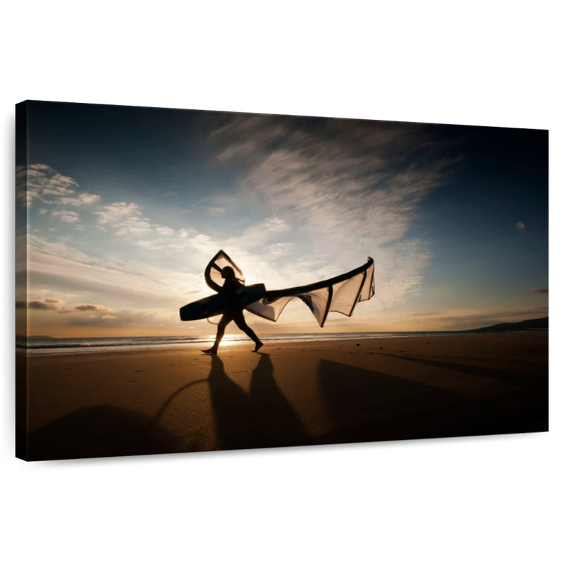 Sireci Kitesurfer Silhouette, 34" H x 51" W