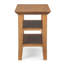 Table de bout transitionnelle en bois massif avec 2 tablettes ouvertes Acadian-1063236911-944659078