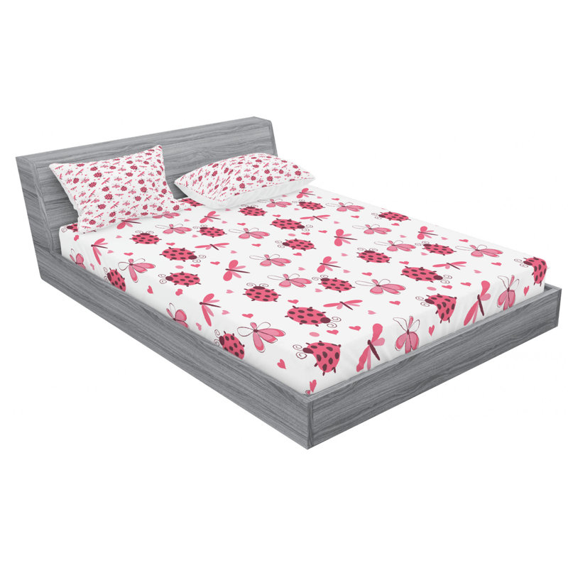 Microfiber Sheet Set, Queen Sheet Set with Fitted Sheet