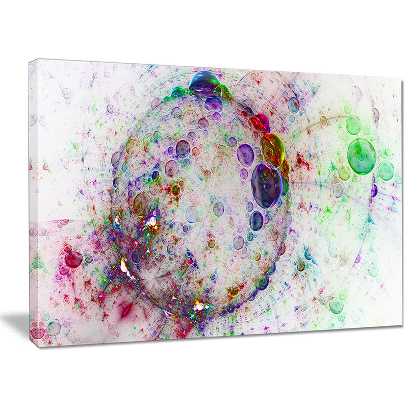 " Colorful Spherical Planet Bubbles ", 30" H x 40" W x 1" D