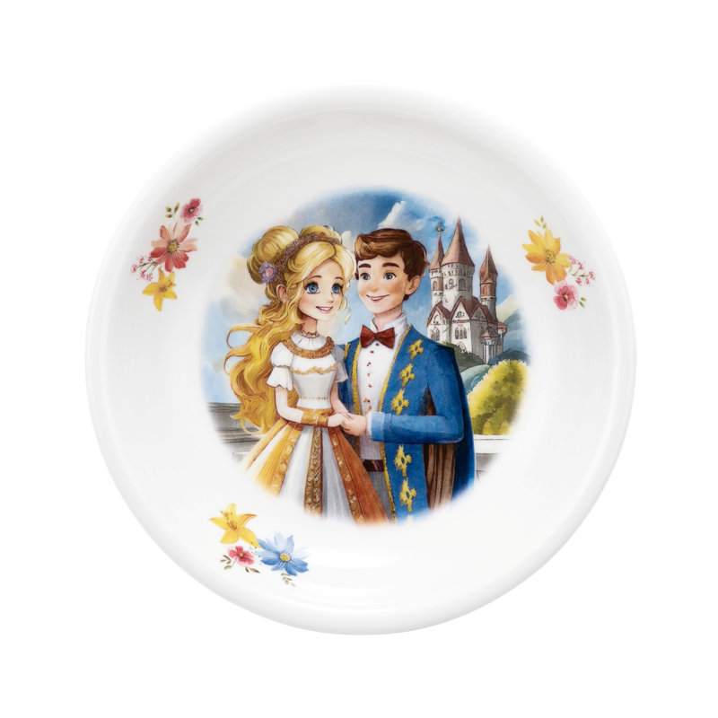 Compact 600ml Porcelain Soup Plate
