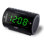 Modern & Contemporary Digital No Electric Tabletop Clock with Alarm in Black