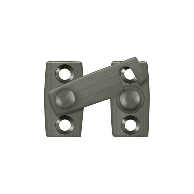 Brass Latch/Catch/Bolt, Antique Nickel