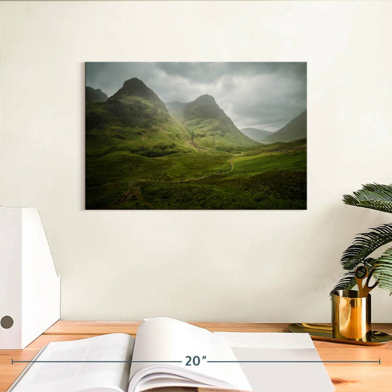 Écosse, «The Road To Glencoe», reproduction sur toile, L 8 po x H 12 po