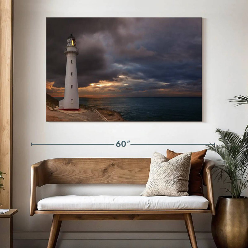 Castle point lighthouse Aletra, H 34 po x l 51 po