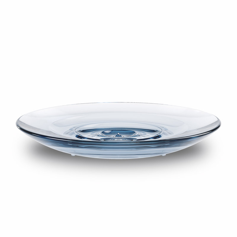 Denim Blue Acrylic Recessed Soap Dish