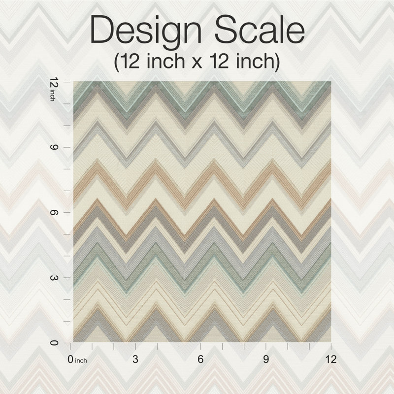 Double rouleau Missoni 4 Happy Zig Zag, Vert