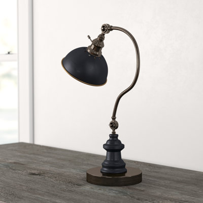 22"h Black Desk Lamp