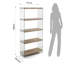 Duffy 159cm H Standard Bookcase-38088131-38088129