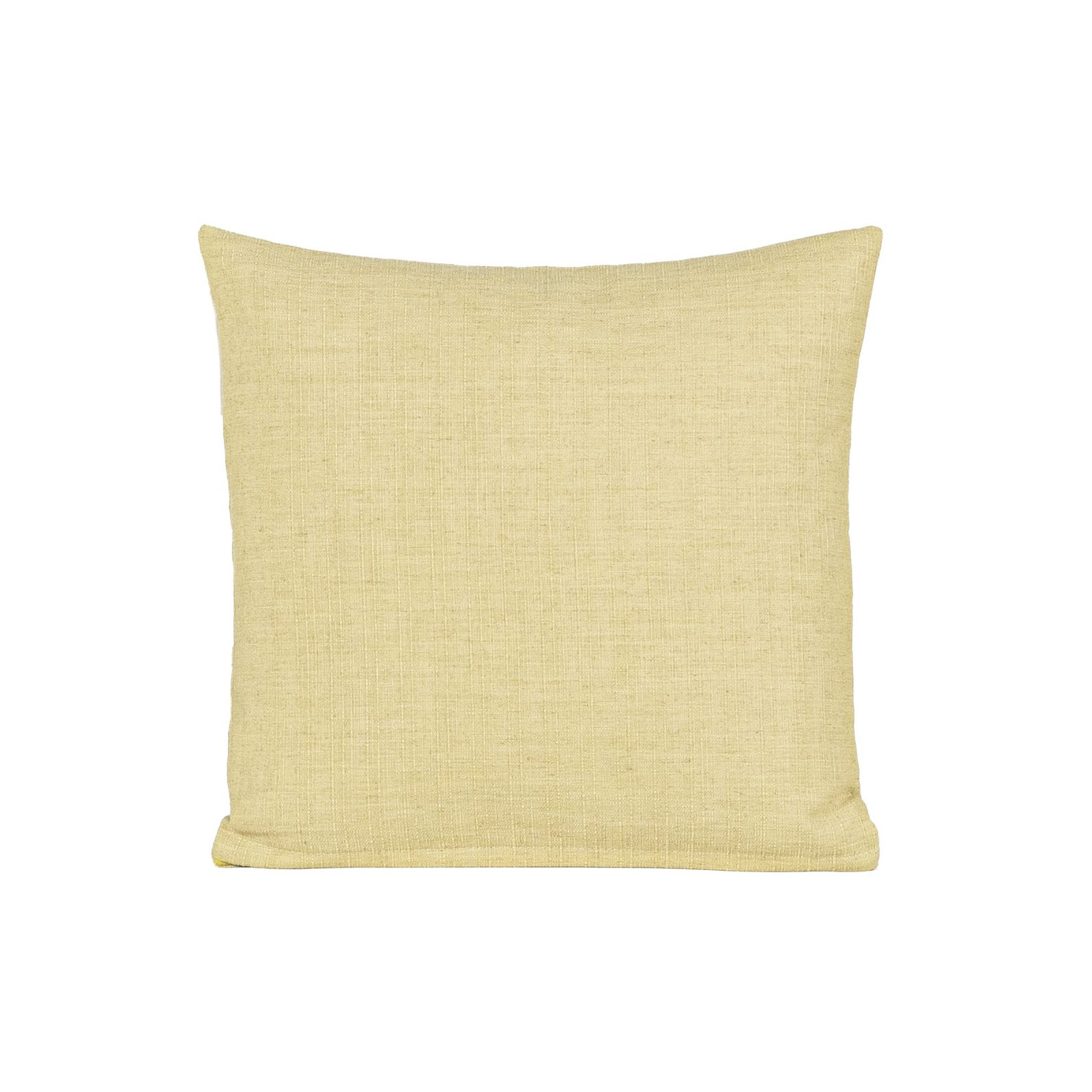 Indy Faux Linen Accent Pillow, Green, Feather, Square 26"