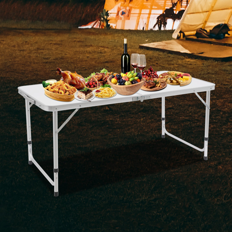 27.24'' Rectangular Adjustable Folding Table