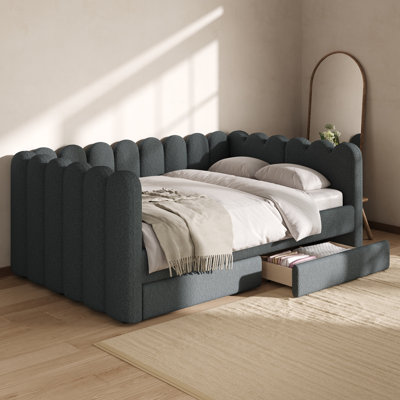 Upholstered Daybed With 2 Drawers