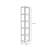 Abshire 71'' H x 13.26'' W Metal Cube Bookcase-1919821742