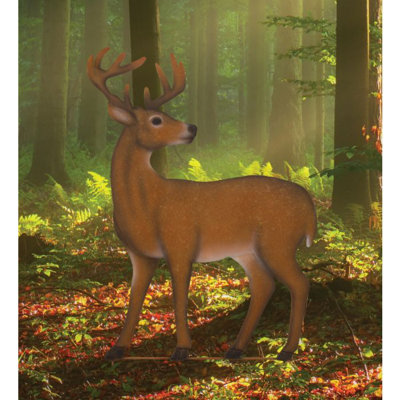 35 Inch Deer Stake/Wall Decor Metal Garden Accents Standard