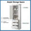 Grande armoire de rangement avec 3 tiroirs et tablettes réglables - Organisateur de salle de bain, de bureau et de cuisine multi-usage-780822639