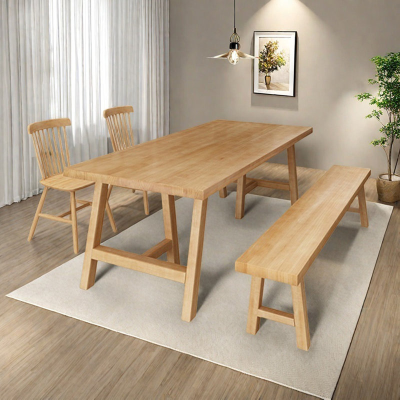 High quality solid wood table set