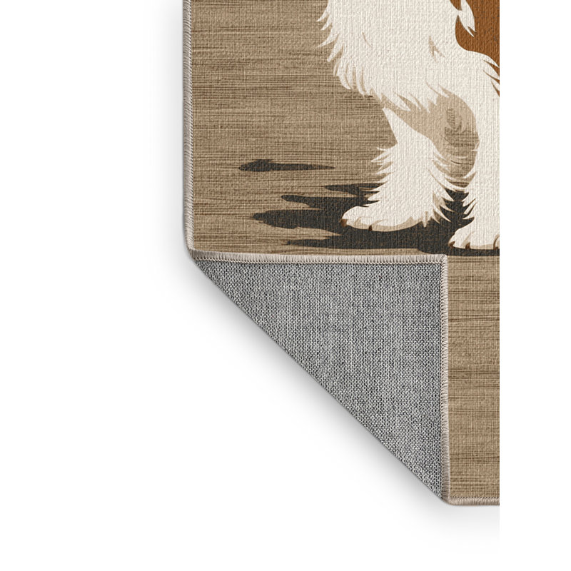 Washable Chinese Crested Dogs Area Rug, Rectangle 3' x 5'