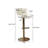 Mitty Swivel Upholstered Adjustable Height Counter Stool with Metal Frame-761902912