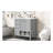 36-Inch Grey Bathroom Vanity Cabinet with Sink Top, Solid Wood and MDF Construction