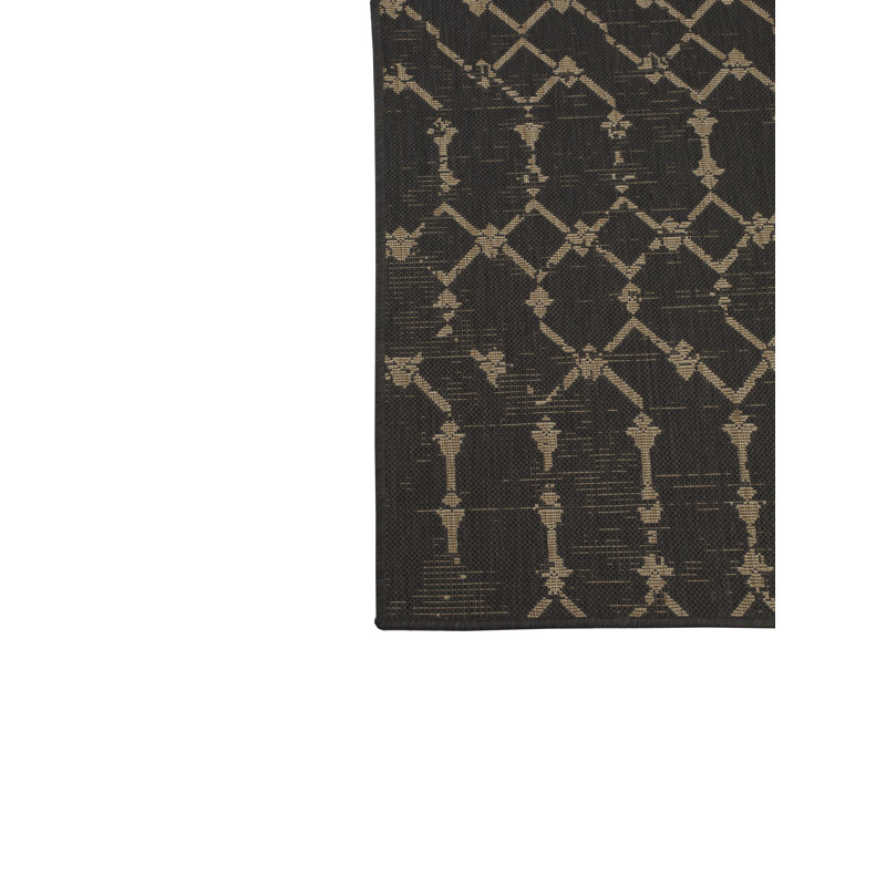 Olcay   Geometric Indoor / Outdoor Rug, Rectangle 5'3" x 7'6"