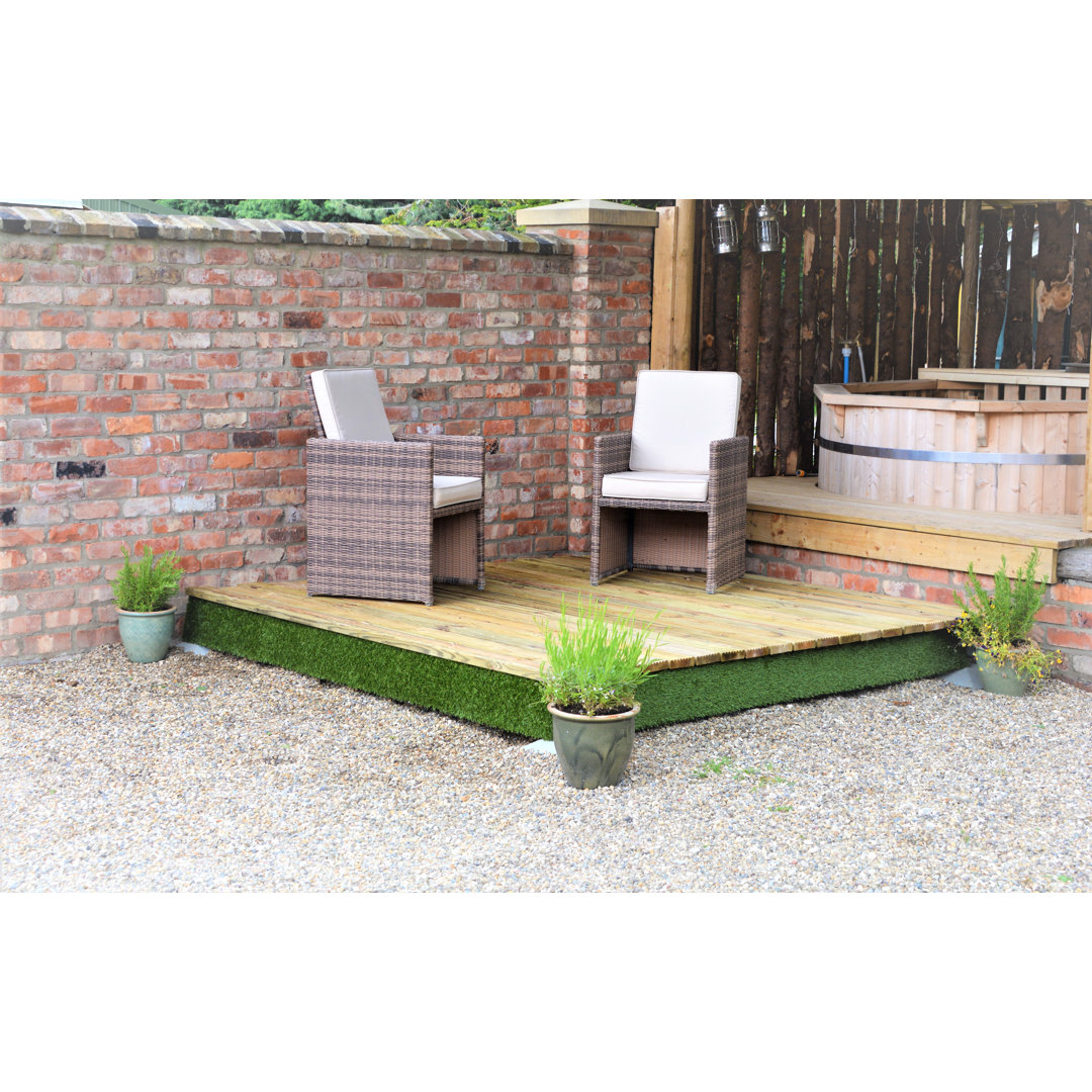 Garten Living Terrassendielen-Set Chopin Größe: 21 cm H x 470 cm B x 470 cm T